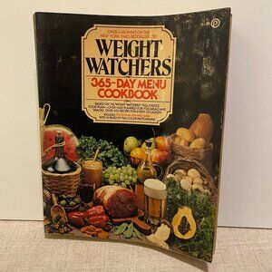 Weight Watchers 365 Day Menu Cookbook Illustrated 1981